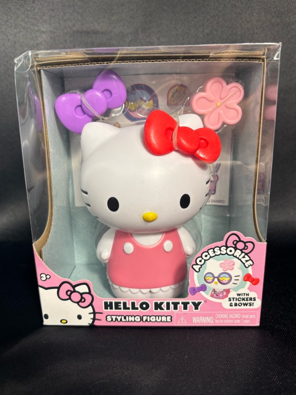 HELLO KITTY SANRIO Styling 5" Figure Accessorize w/ Stickers & Bows - NEW IN BOX